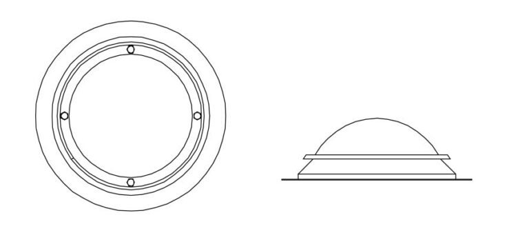 Claraboya con base circular en Valencia. Para techos de naves industriales o tejados en viviendas. Lucernarios. Translúcidos de policarbonato compacto, panel sándwich, celular y poliéster. Claraboyas. Venta de Panel Sándwich en Valencia. Accesorios y remates. Carlet, Torrent, Gandia, L’Alcúdia, Paterna, Sagunt, Alzira, Mislata, Guadassuar, Burjassot, Ontinyent, Aldaia, etc.